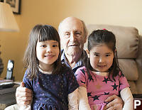 Great Grandfather With Great Granddaughters