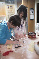 Claira Learning Cookie Shapes