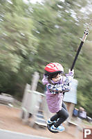 Claira Flying On Zipline