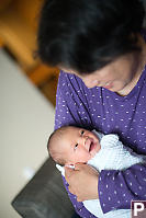 Claira Smiling At Grandma