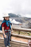 Helen In Front Of Crater