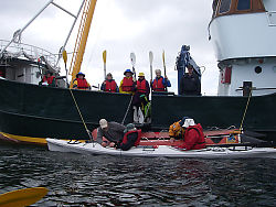 Loading Into Kayaks