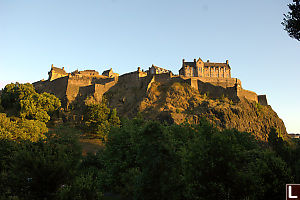 Castle As Sun Falls