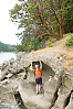 Mark And Eric In Eroded Rock