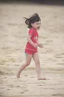 Claira Running On The Beach