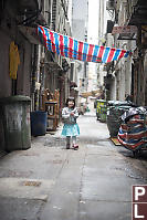 Claira Walking In Tarped Alley