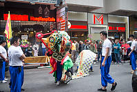 Dancing Lion At Restaurant Opening