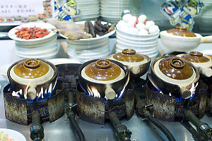 Rice Pots Cooking