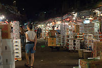 Boxes In Front Of Vendor Stalls