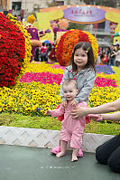 Nara And Claira At Flower Show