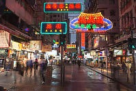 Neon Wet Streets And Sunset Skies