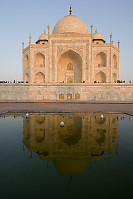 Taj Reflected In Dark Side