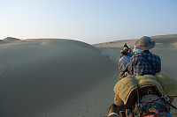 Walking In Sand Dunes