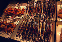 Fish On Metal Skewers