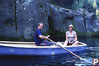 Eric And Gabi In Boat
