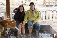 Helen And I In Foot Spa