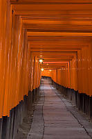 Square Tunnel With Lights On