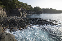 Oyodo Reef With Waterfall Behind