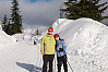 Helen And I Skiing