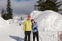 Helen And I Skiing