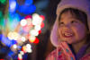 Claira Smiling With Bokeh Lights