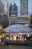 Robson Square Ice Rink Late Afternoon