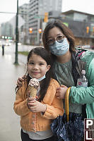 Claira With Her Ice Cream