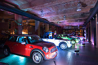 Minis Lit Up WIth Coloured Lights