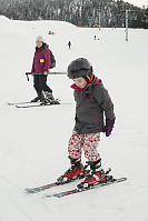 Nara First Steps Into Skis