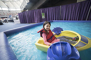 Claira In Bumper Boat