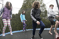 All Kids On Trampoline