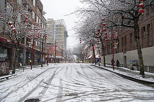 Blocked Off Columbia Street