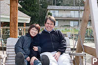 John And Helen On Swing