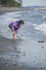 Nara Digging With Shovel At Beach