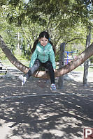 Nara Floating On Tree Limb