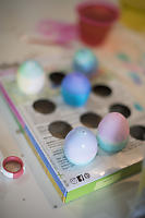 Dipped Eggs Drying