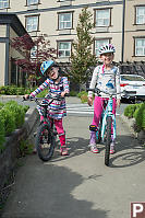 Girls With Their Bikes