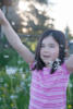 Nara With Threw Handful Of Dandelions