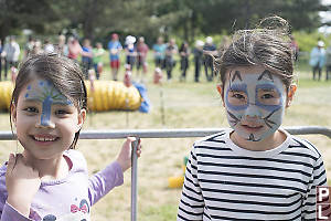 Kids Watching Dog And Trainer Race