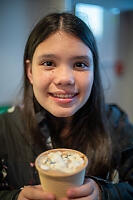 Claira With Special Hot Chocolate