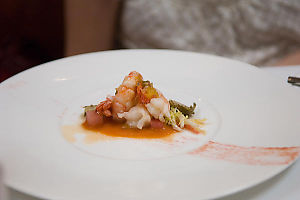 Spot Prawns With Green Strawberry