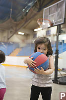 Nara Doing Keep Away With ABasket Ball