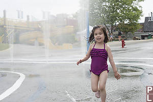 Running With A Wall Of Water Behind