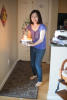 Helen Brining Out Clairas Cake
