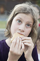 Noelle Eating Smore