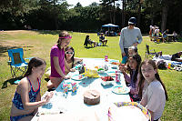 Lunch At Picnic Table