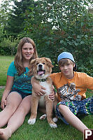 Kayla And Justin And Dog (Smudge)
