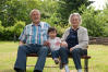 Nara And Great Grandparents On Bench