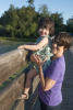 Grandma And Claira On The Trestle