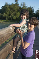 Grandma And Claira On The Trestle